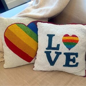 Decorative Accent Pillows “Love” & Rainbow ♥️